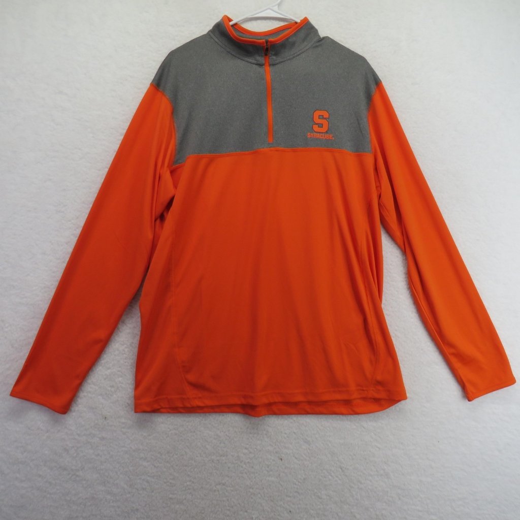 Syracuse Orange Shirt Mens Large Orange Gray Football Colosseum Athletics Ncaa